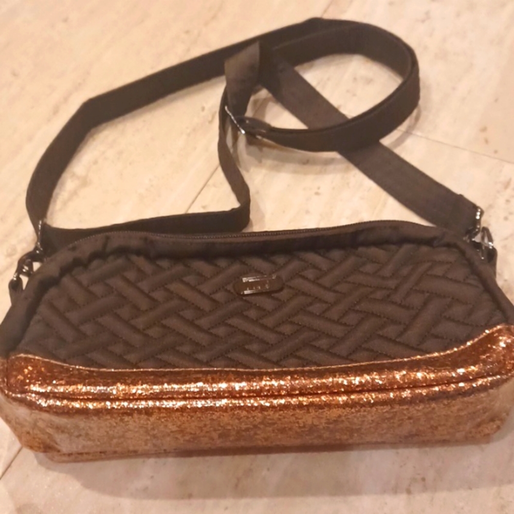 Lug Punter Chocolate Sparkle Crossbody Bag